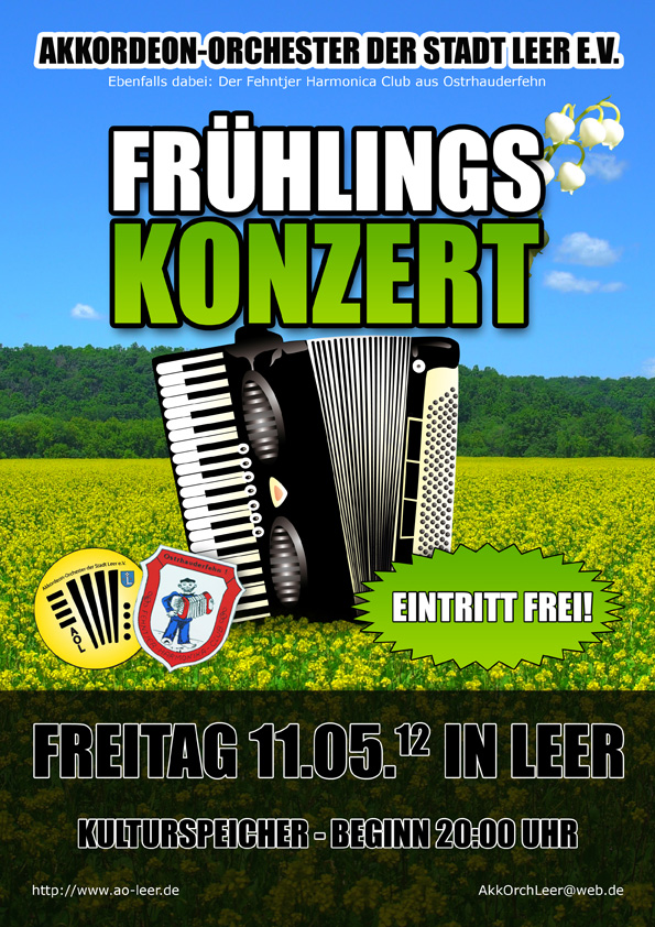 Plakat zum Frühlingskonzert am 11.05.2012